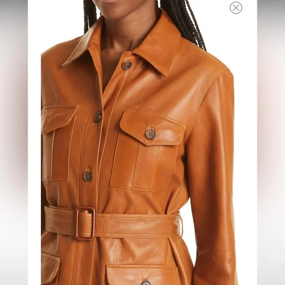 Nili Lotan leather belted jacket - Picture 4 of 7